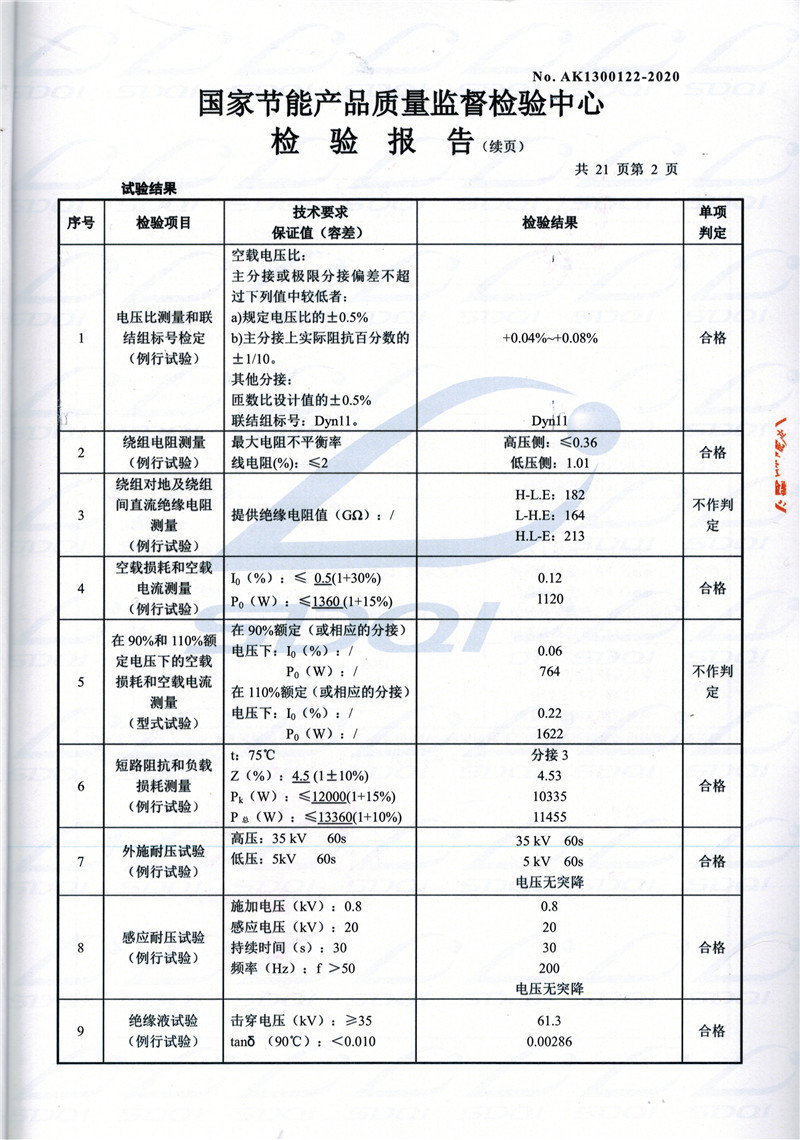 高低压试验报告-S11-1250鸠江鸠江鸠江油浸式变压器-2.jpg